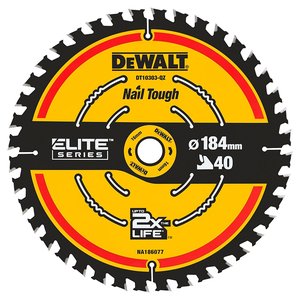 Disc circular DeWalt Extreme DT10303-QZ, 184x16x1.6 mm, 40 dinti