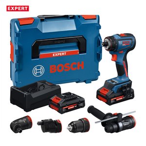 Masina de gaurit si insurubat cu acumulatori 18V 2x 4.0Ah, BOSCH Profesional EXPERT L-BOXX, 65 Nm, tip EXSR 18V-90FC EXPERT 6 in 1 cu sistem GFA 18-H+M+W+E