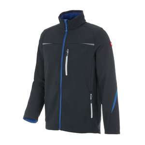 Geacă Softshell de lucru Strauss, e.s. motion 2020, negru-grafit/albastru, marimea L