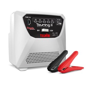 Redresor auto 6-12V Telwin TOURING 11 cu tehnologie TRONIC, pentru baterii 6V si 12V tip WET, GEL, AGM, MF, Pb-Ca si EFB