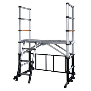 Schela telescopica Batavia, platforma reglabila, 120 x 48 cm, inaltime maxima platforma 90cm