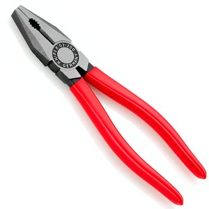 Cleste combinat universal (patent) KNIPEX, 200 mm, manere acoperite cu plastic