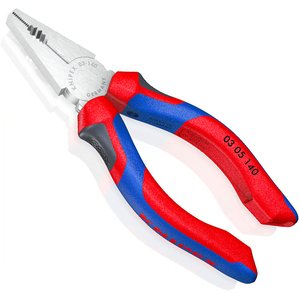 Cleste combinat universal (patent) KNIPEX, 140 mm, manere confort 3 componente