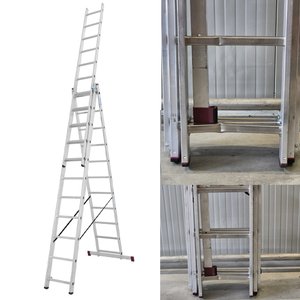 Scara multifunctionala din aluminiu Corda, 3x11 trepte - RESIGILAT