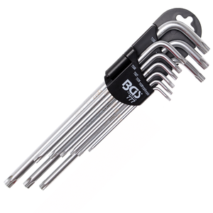 Set 9 chei Torx cu gaura tip L, T10 - T50