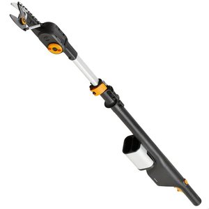 Foarfeca telescopica pentru taiat ramuri/crengi cu acumulator Fiskars eLopper, 2x 12V 4.0 Ah Li-ion, capacitate de taiere 32 mm, 130 - 170 cm, SOLO