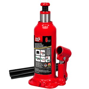 Cric hidraulic butelie, 6t, 207-402mm, BigRed, sudat