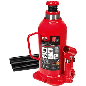 Cric hidraulic butelie, 15t, 227-457mm, BigRed 15 T, sudat