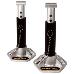 Set 2 suporti auto (capra) din aluminiu pentru vehicule, 2 tone, 268-400mm, Black Jack