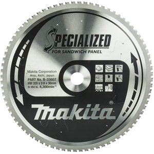 Disc pentru circular, 355 x 30 mm, 80 dinti, Spcialized for Sandwich Panel