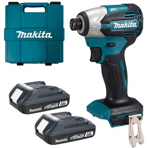 Masina de insurubat cu impact si acumulatori platforma LXT 18V, 2x 2.0 Ah, 170 Nm, model DTD158WVE
