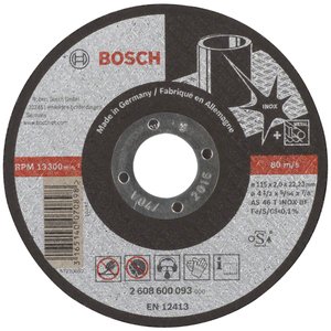 Disc taiere inox, drept, 115x22.2x2.0 mm